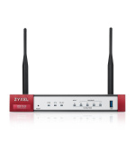 Zyxel USG FLEX 50 Series, 10/100/1000, 1*WAN, 4*LAN/DMZ ports, WiFi 6 AX1800, 1*USB (device only)