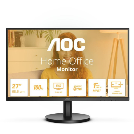 AOC MT VA LCD WLED 27" 27B3HMA2  - VA panel, 100Hz, 1920x1080, D-Sub, HDMI, repro, rozbalen