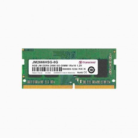 TRANSCEND SODIMM DDR4 8GB 2666MHz 1Rx16 1Gx16 CL19 1.2V