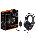 GIGABYTE sluchátka s mikrofonem headset AURUS H5, wired, RGB Lighting, USB/3.5mm