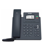 BAZAR - Yealink SIP-T31G IP telefon, 2,3" 132x64 grafický, 2x RJ45 10/100/1000, PoE, 2x SIP, s adaptérem