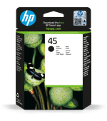 HP 45 Black Ink Cart, 42 ml, 51645AE (930 pages)