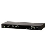 ATEN 8port KVM, PS/2+USB, OSD, rack 19", kombo k.