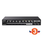 Tenda TEM2010X - Multi-gigabit switch, 8x 2.5G RJ45 + 2x 10G SFP+ port, MAC 16K, ochrana 6kV