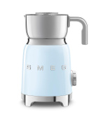 BAZAR - Smeg MFF11PBEU napěňovač mléka, 500 W, 600 ml, horká čokoláda / mléko, lehká pěna, pastelově modrý - opraveno