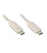 Jabra Evolve2 USB Cable, USB-C to USB-C, 1.2m, Beige