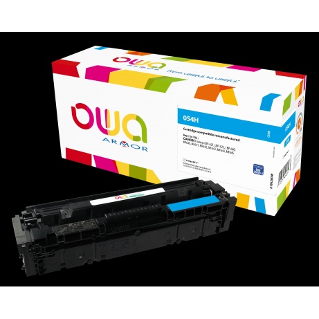 OWA Armor toner kompatibilní s Canon CRG-054H C, 2300st, modrá/cyan